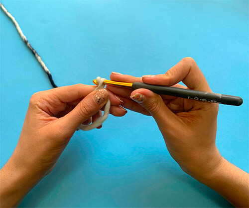 Circulo magico en chochet - paso7