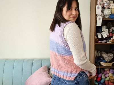 Chaleco “Boni” con los nuevos colores de yana ❤